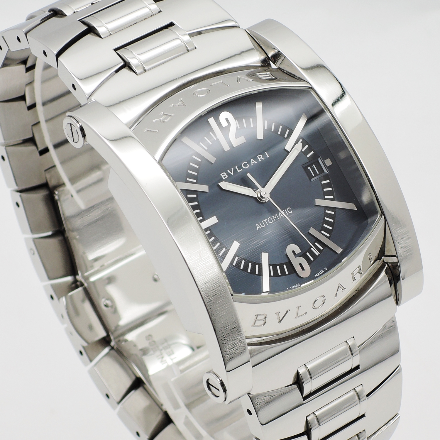 ブルガリ アシオマ AA48S ブラック AT 19cm ブルガリ アシオマ AA48S ブラック AT 19cm BVLGARI Assioma Black C006404のイメージ画像