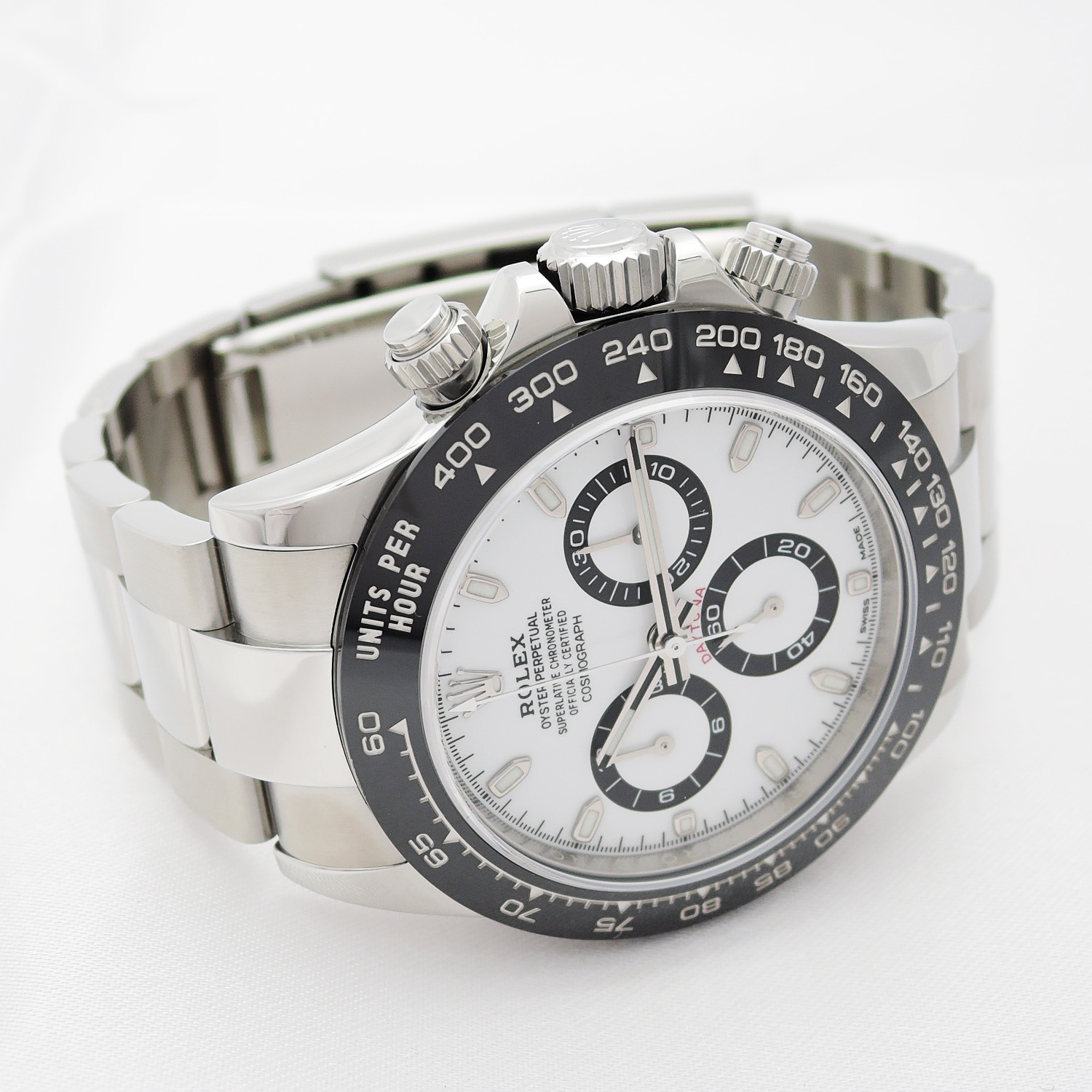 ロレックス コスモグラフ デイトナ 116500LN 白 ホワイト 2020年製 保証書付 SS フルコマ メンズ ROLEX Daytona White C006622のイメージ画像