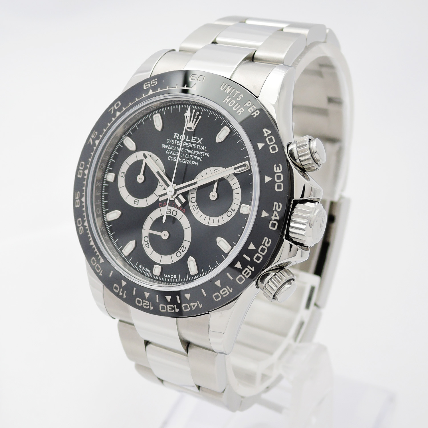 ロレックス コスモグラフ デイトナ 116500LN 黒 ブラック 2016年製 保証書付 SS フルコマ メンズ ROLEX Daytona Black C006623のイメージ画像