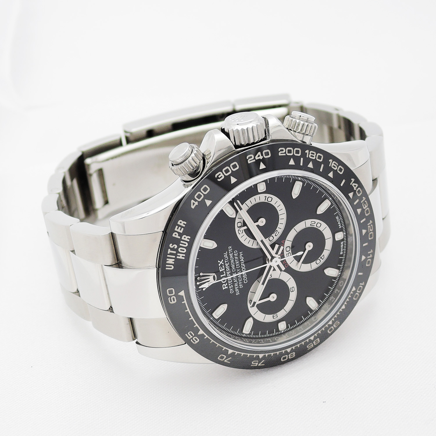 ロレックス コスモグラフ デイトナ 116500LN 黒 ブラック 2016年製 保証書付 SS フルコマ メンズ ROLEX Daytona Black C006623のイメージ画像