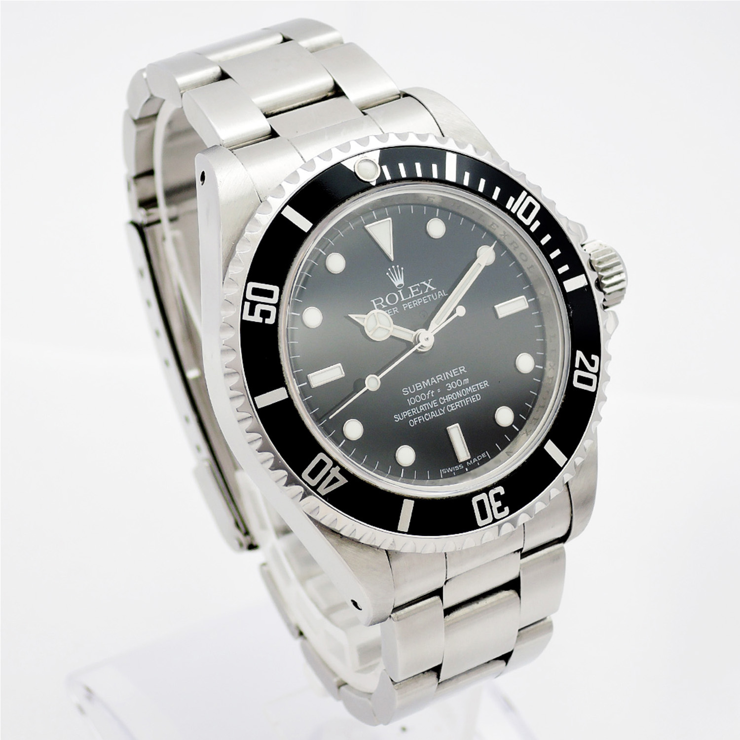 ロレックス サブマリーナ ノンデイト 14060M 黒 ブラック 2010年製 保証書付 SS 17cm メンズ ROLEX Submariner Non-date Black C006624のイメージ画像