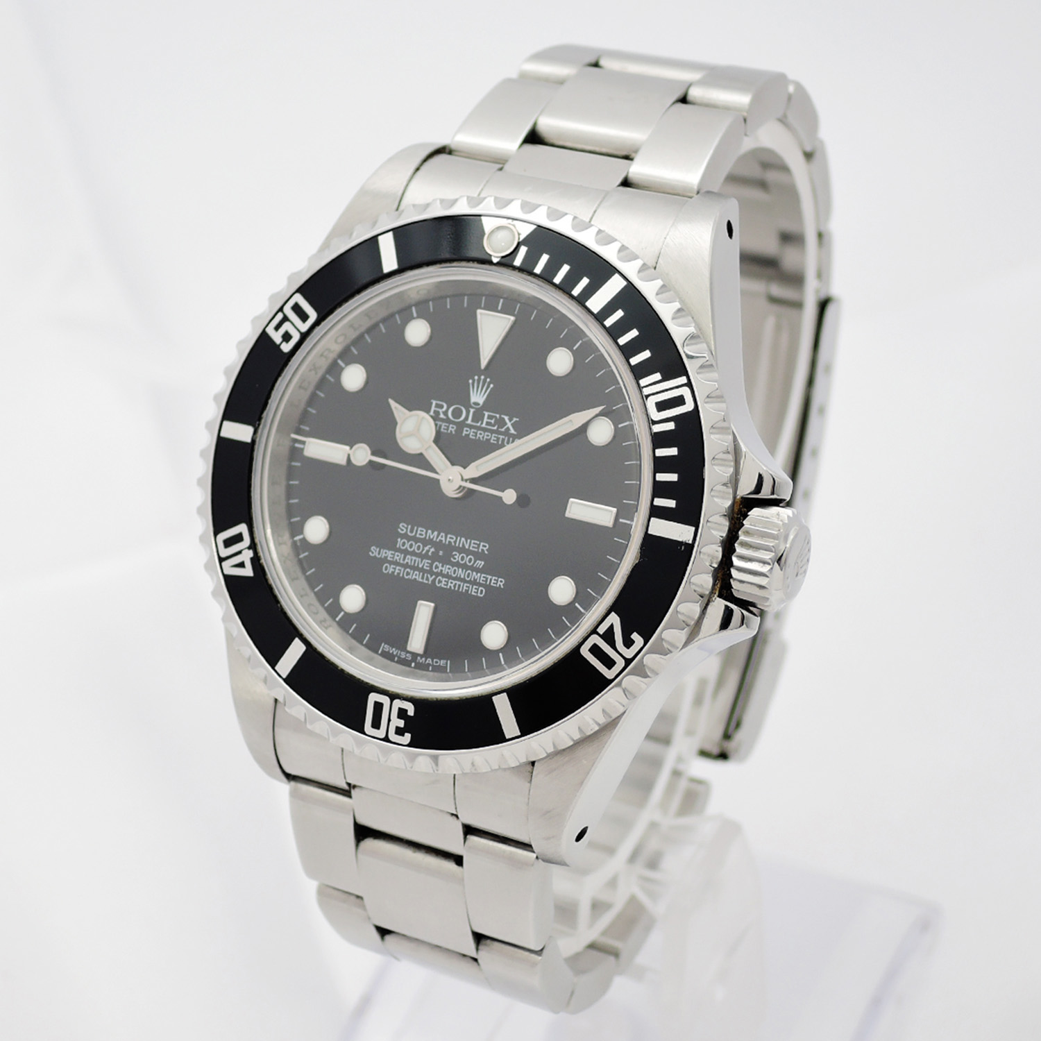 ロレックス サブマリーナ ノンデイト 14060M 黒 ブラック 2010年製 保証書付 SS 17cm メンズ ROLEX Submariner Non-date Black C006624のイメージ画像