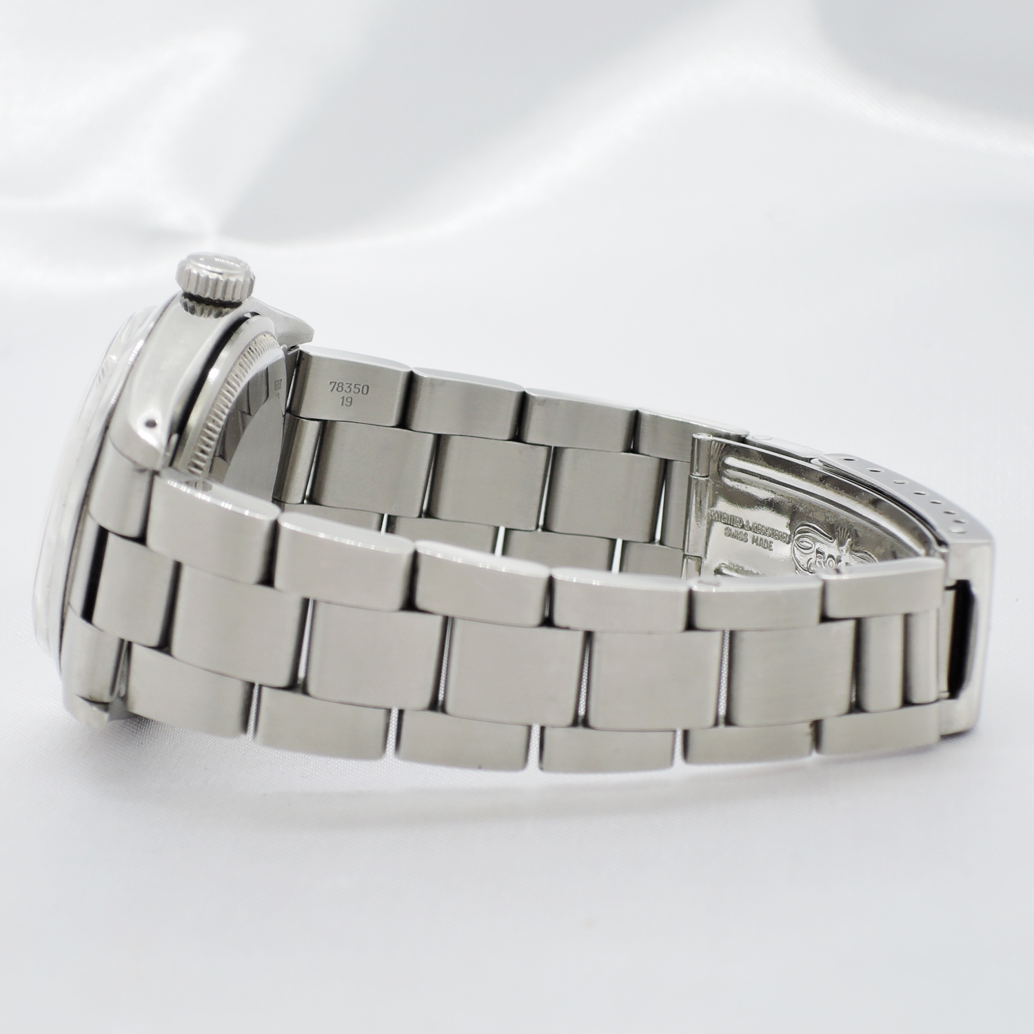 ロレックス オイスターパーペチュアルデイト 1500 シルバー AT 16.5cm ROLEX Oyster Perpetual Date Silver C006970のイメージ画像