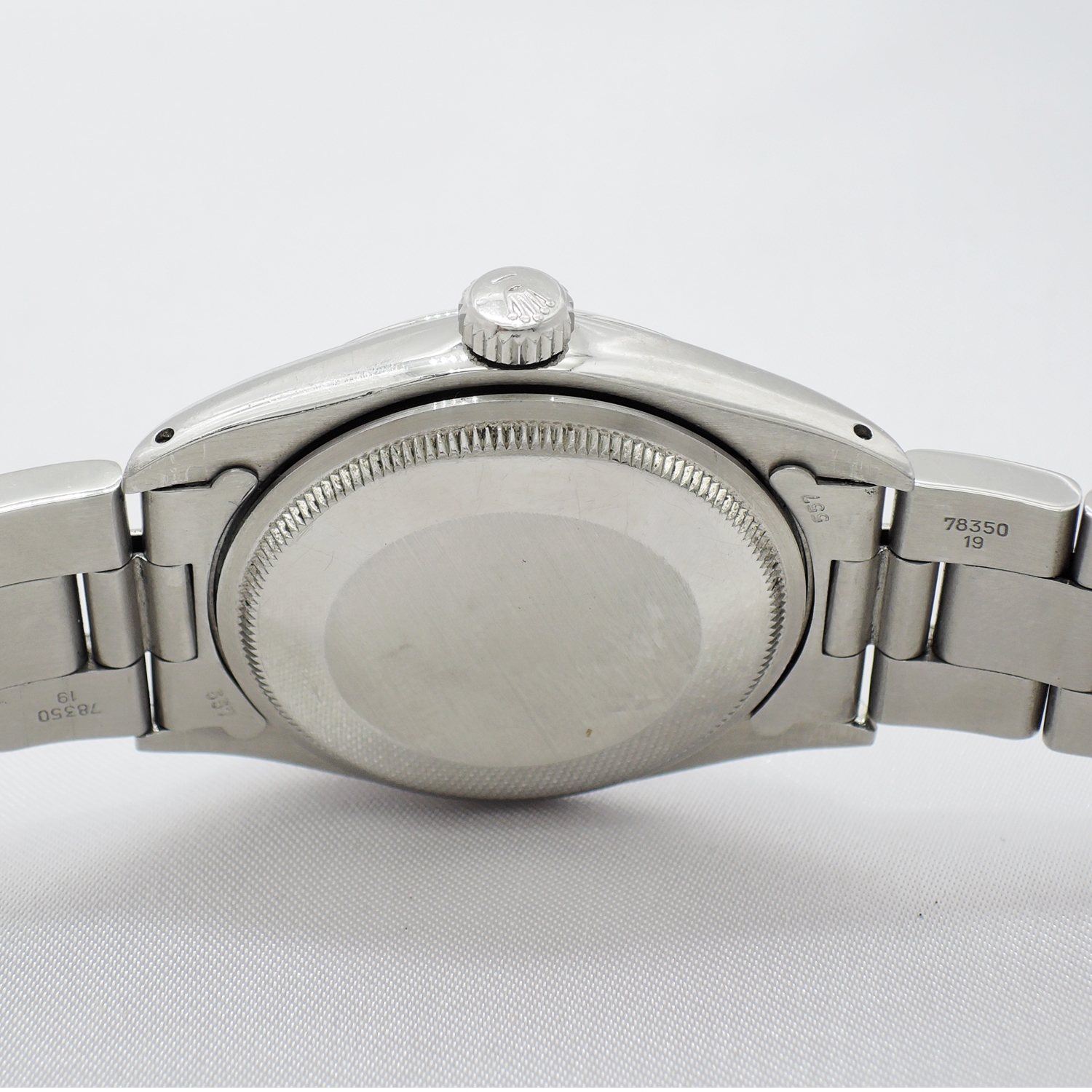 ロレックス オイスターパーペチュアルデイト 1500 シルバー AT 16.5cm ROLEX Oyster Perpetual Date Silver C006970のイメージ画像