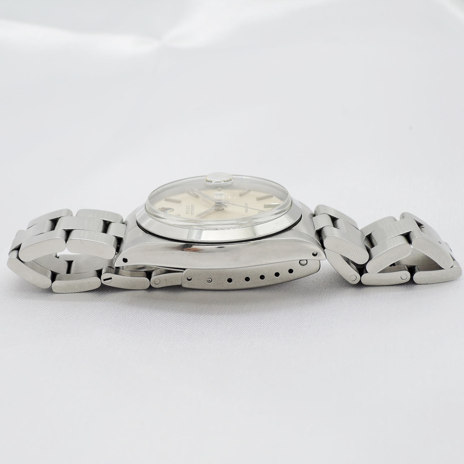 ロレックス オイスターパーペチュアルデイト 6694 シルバー HW 16.5cm ROLEX Oyster Perpetual Date Silver C006975のイメージ画像