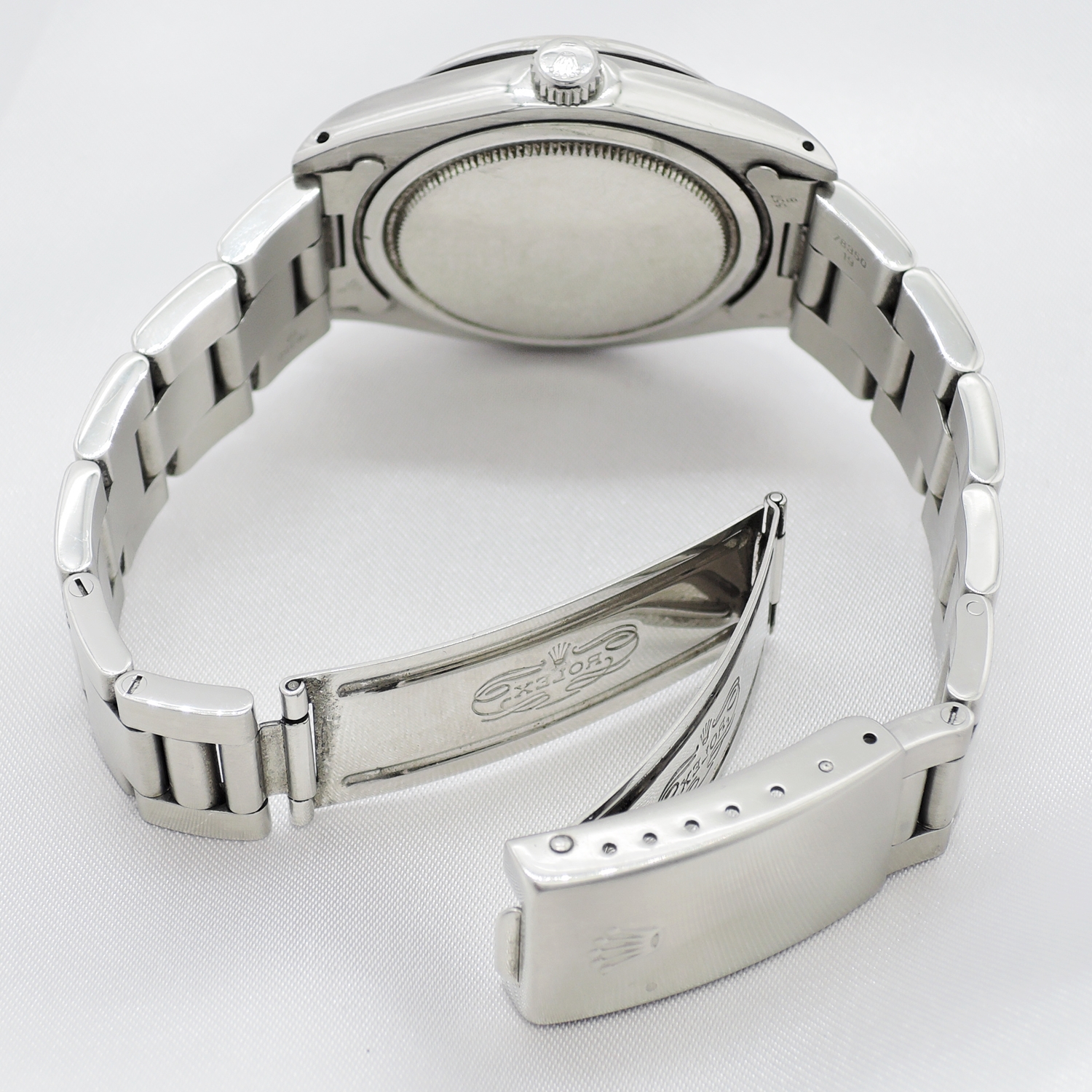 ロレックス オイスターパーペチュアルデイト 6694 シルバー HW 16.5cm ROLEX Oyster Perpetual Date Silver C006975のイメージ画像