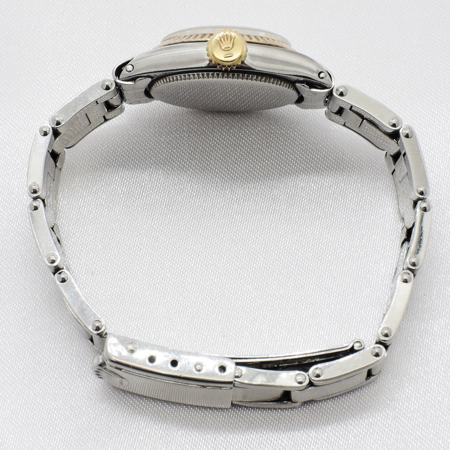 ロレックス オイスタープレシジョン 6525 シャンパン文字盤 HW 14cm ROLEX Oyster Precision Date Champagne C005754のイメージ画像