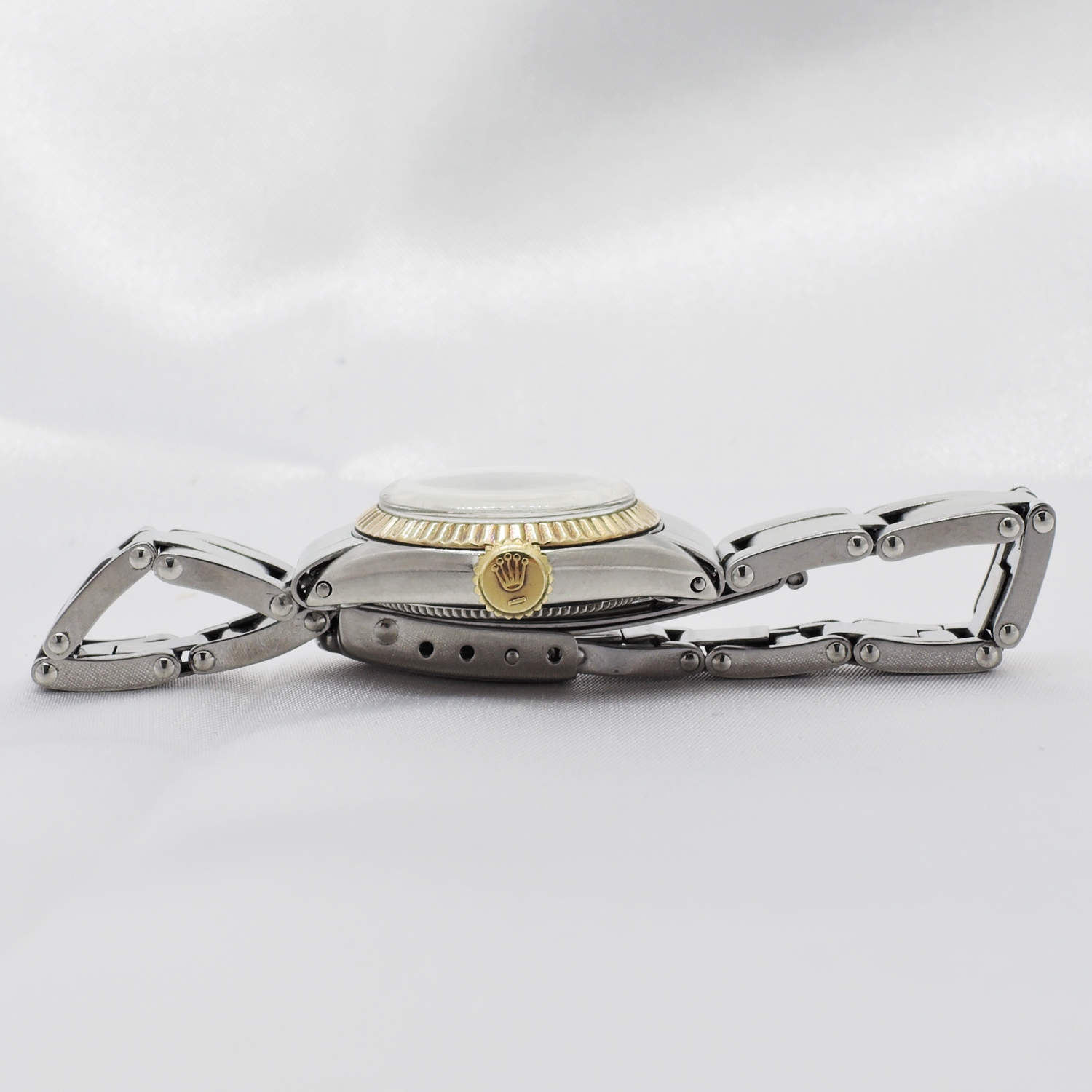 ロレックス オイスタープレシジョン 6525 シャンパン文字盤 HW 14cm ROLEX Oyster Precision Date Champagne C005754のイメージ画像