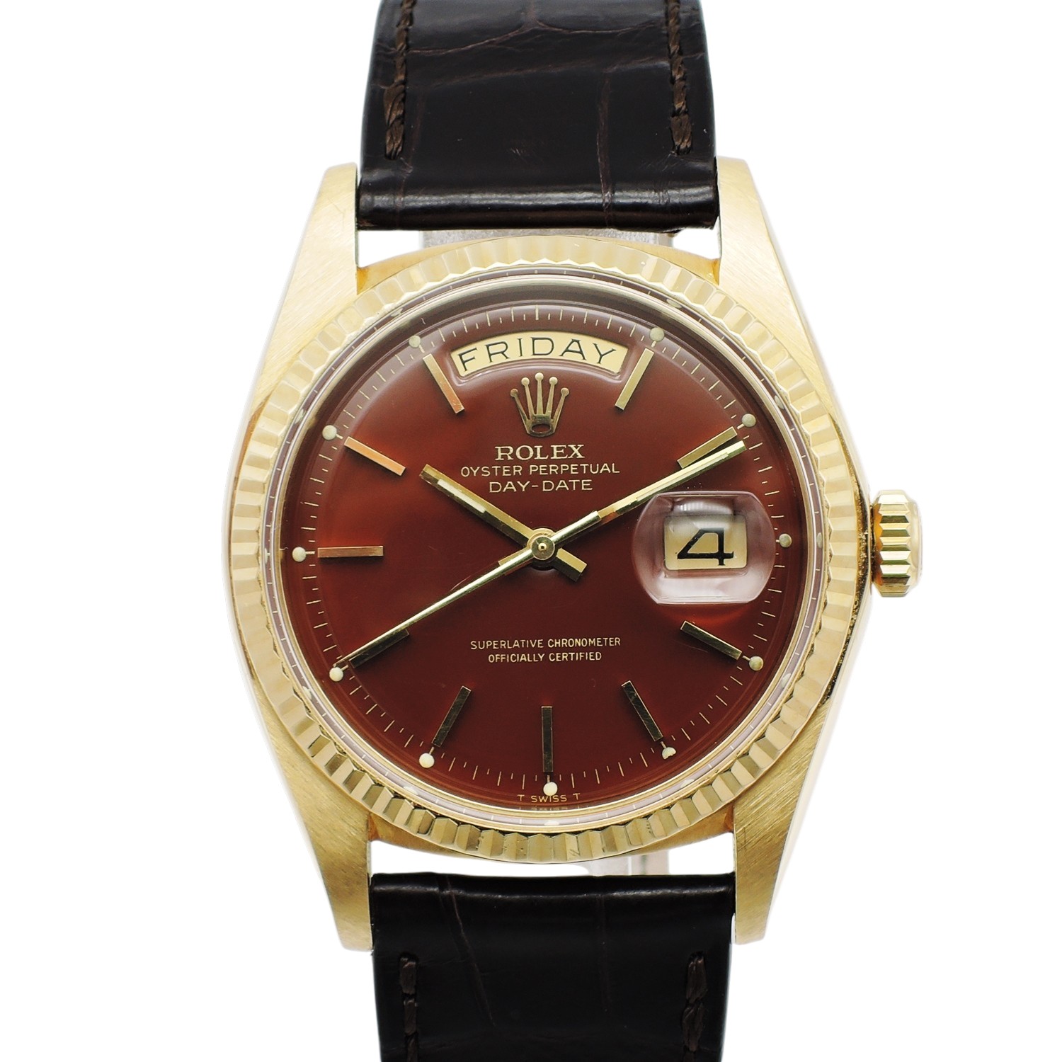 ロレックス デイデイト 1803 PG ステラ文字盤 18cm AT ROLEX Day-Date 36mm Stella Dial C007966