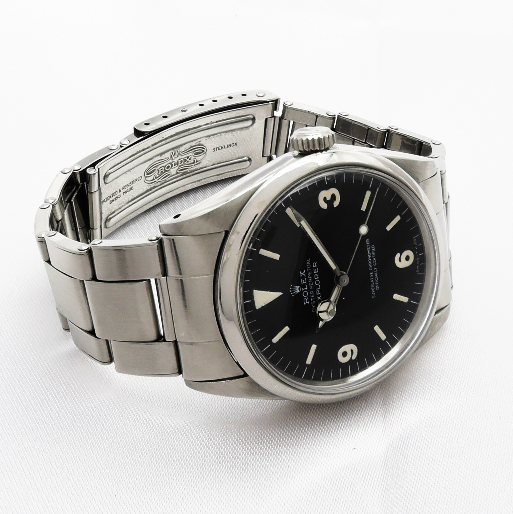 ロレックス エクスプローラーⅠ1016 MK0 黒 ブラック 369 T-25 17cm Rolex ExplorerⅠ C008038のイメージ画像