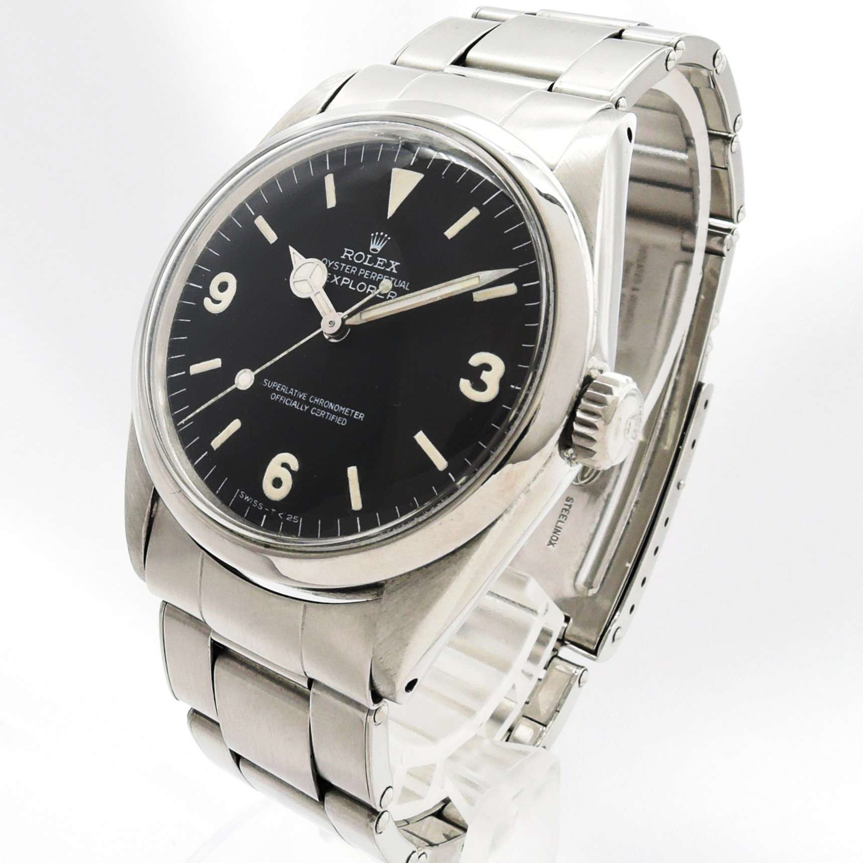ロレックス エクスプローラーⅠ1016 MK0 黒 ブラック 369 T-25 17cm Rolex ExplorerⅠ C008038のイメージ画像