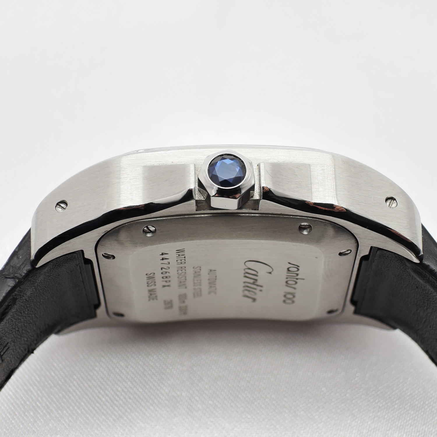 カルティエ サントス 100 MM W20106X8 白 ホワイト 17㎝ 2009年保証書 Cartier Santos 100 MM WhiteRoman C005905のイメージ画像