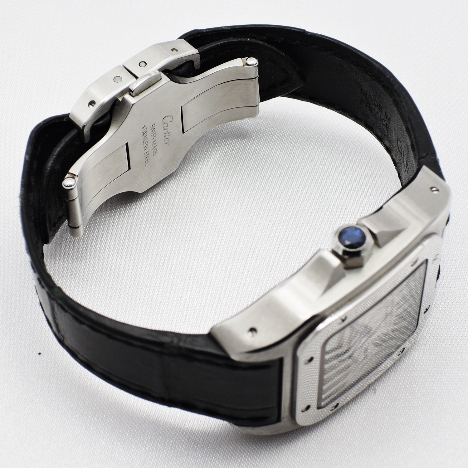 カルティエ サントス 100 MM W20106X8 白 ホワイト 17㎝ 2009年保証書 Cartier Santos 100 MM WhiteRoman C005905のイメージ画像