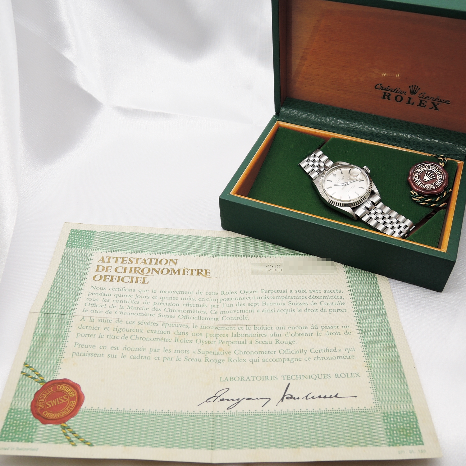 ロレックス デイトジャスト 36 1601/4 シルバー AT 15cm ROLEX Date-Just 36 Silver C008033のイメージ画像
