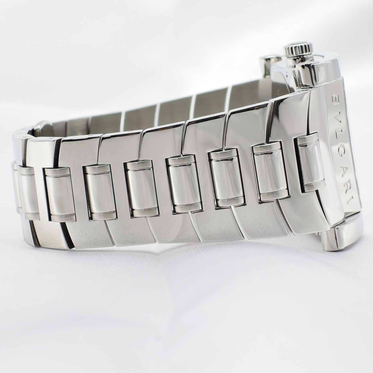 ブルガリ アショーマ AA48S 黒文字盤 AT 17.5cm BVLGARI Assioma C008257のイメージ画像