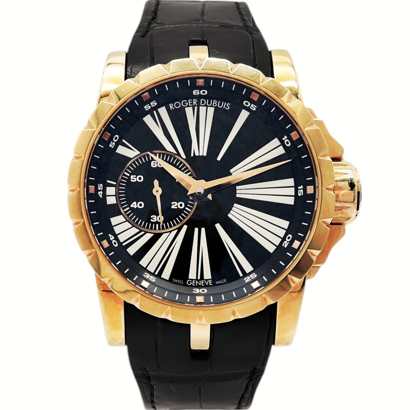 ロジェ・デュブイ エクスカリバー 42 RDDBEX0279 黒 ブラック 保証書 ROGER DUBUIS Excalibur 42 C008657