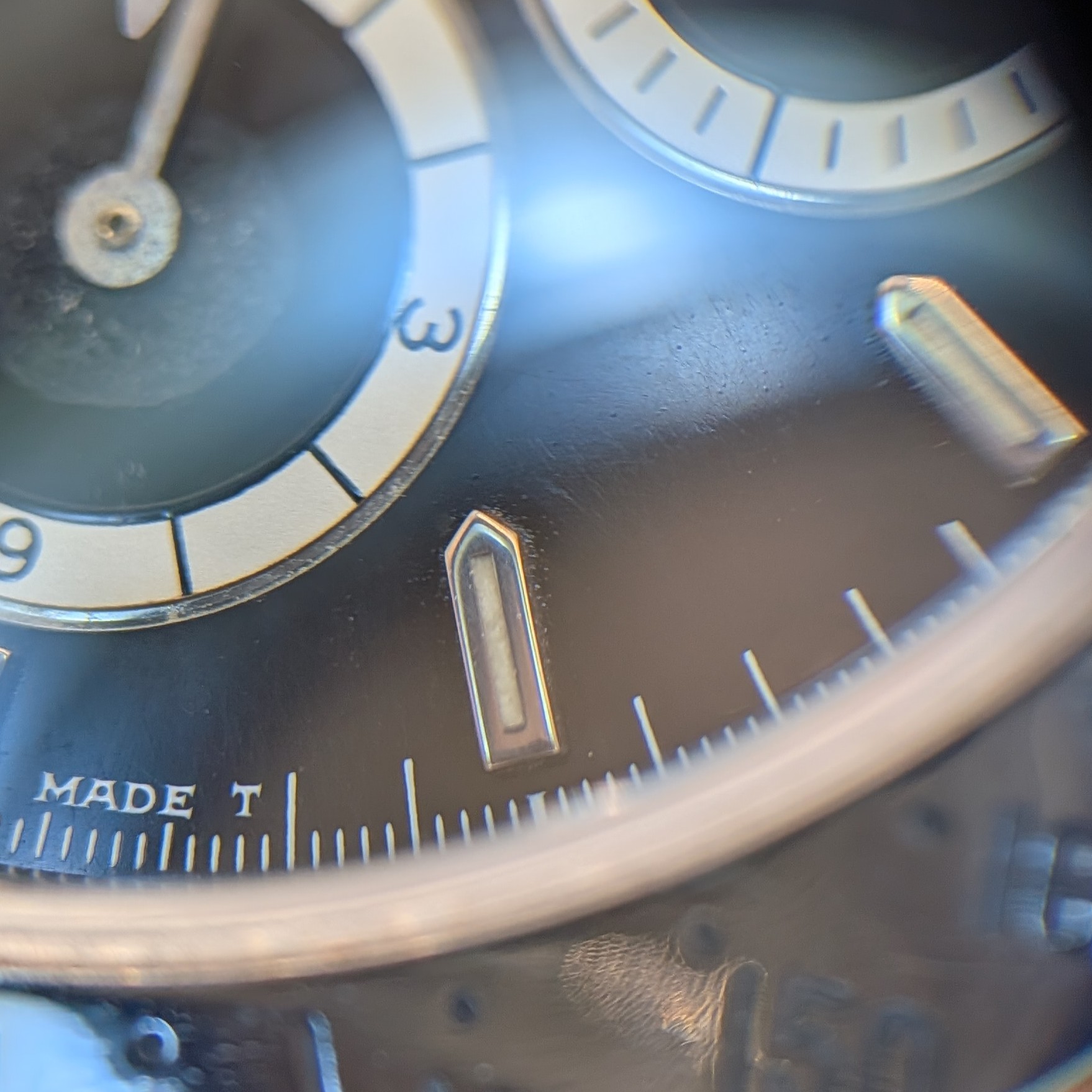 ロレックス デイトナ 16520 黒 L番 225タキ/逆6/段落ち 19.5cm AT ROLEX Daytona Black Floating Cosmograph C008690のイメージ画像