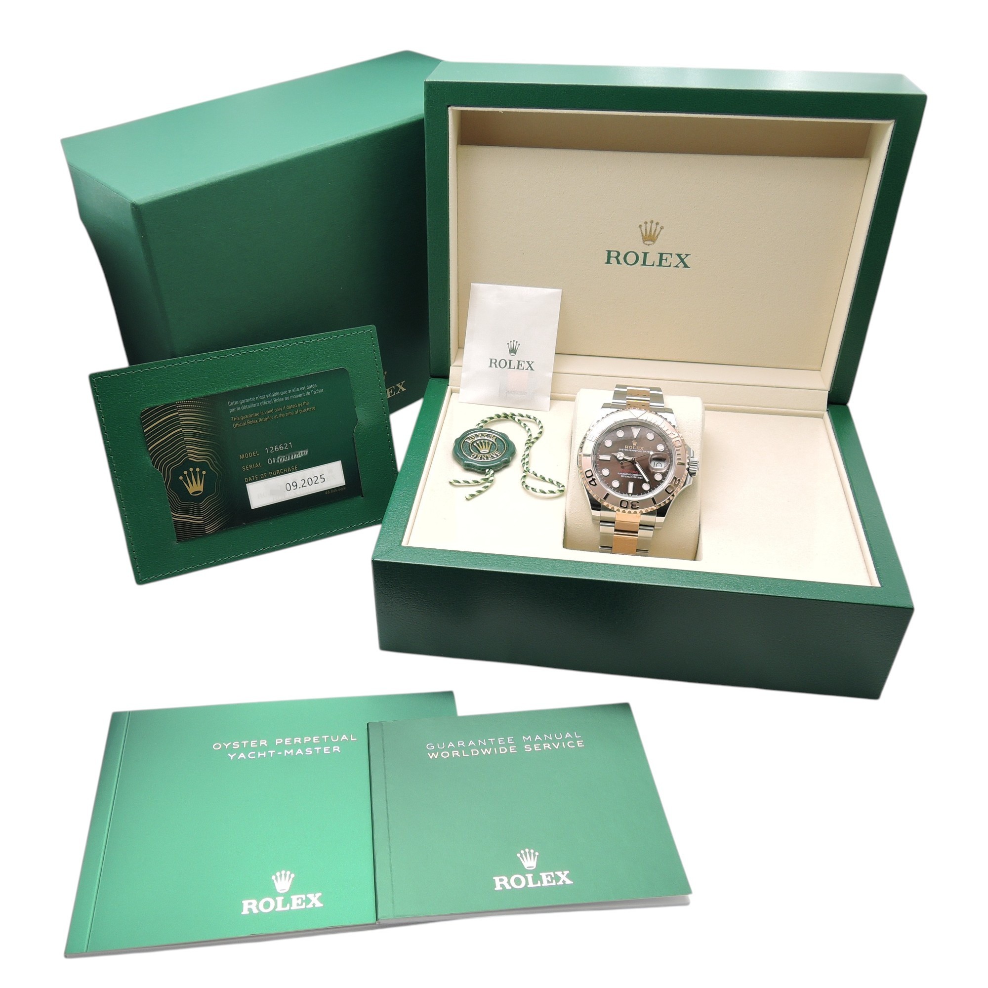 ロレックス ヨットマスター 40 126621 2025年 保証書 チョコレート ブラウン 18cm AT ROLEX Yacht-Master 40 Brown C009310のイメージ画像