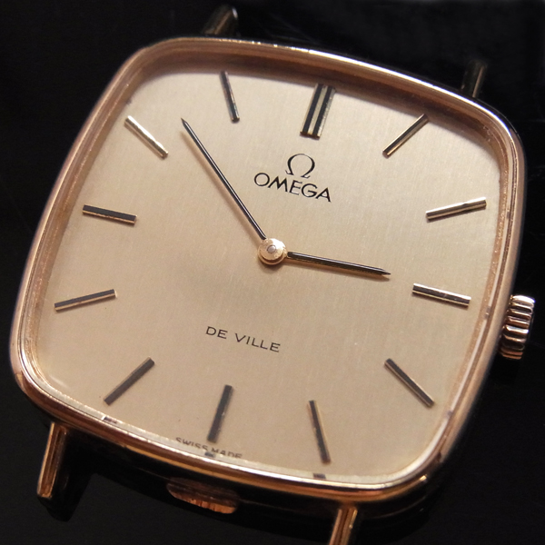 OMEGA　DE VILLE　デビル　手巻き　メンズ　ゴールド　中古時計