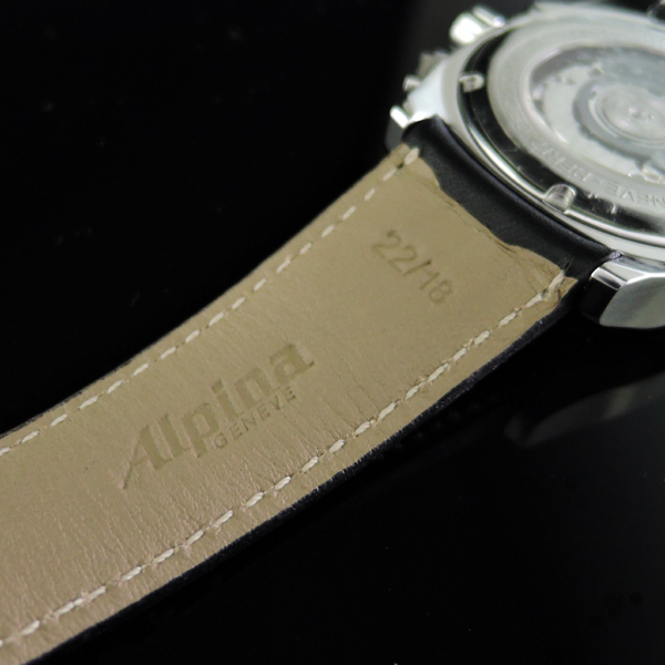 アルピナ ALPINA ヘリテージクロノグラフ　AL850x3H16　黒文字盤　革ベルトのイメージ画像