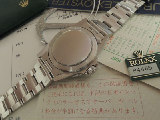 ROLEX ロレックス Ref5513 サブマリーナ ノンデイト フチ有文字盤 保証書日付1990年 日本ROLEXサービス”半額”特典付 2011年日本ROLEXサービスにてOHメンテ済(サービス保証書付) 希少！当時の小冊子付のイメージ画像
