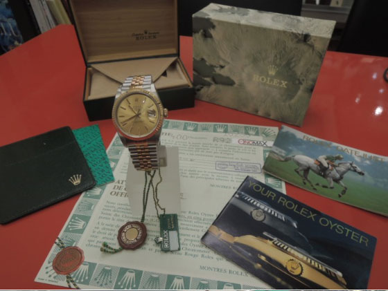 ROLEX ロレックス デイトジャスト 16233 1989年製 R品番 純正緑Ref16233裏蓋シール付！生産終了のイメージ画像