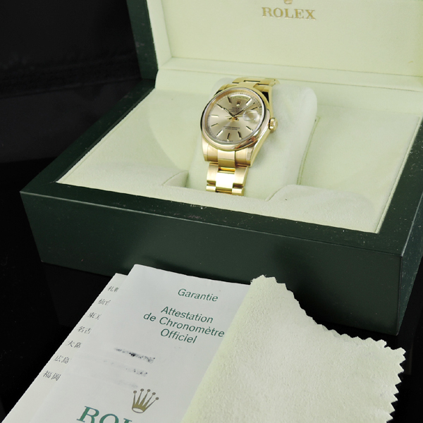 ロレックス ROLEX 118208 デイデイトP番 金無垢 箱・保証書有のイメージ画像