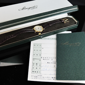 ブレゲ BREGUET クラシックレディース YGｘ革 保証書付 中古時計のイメージ画像