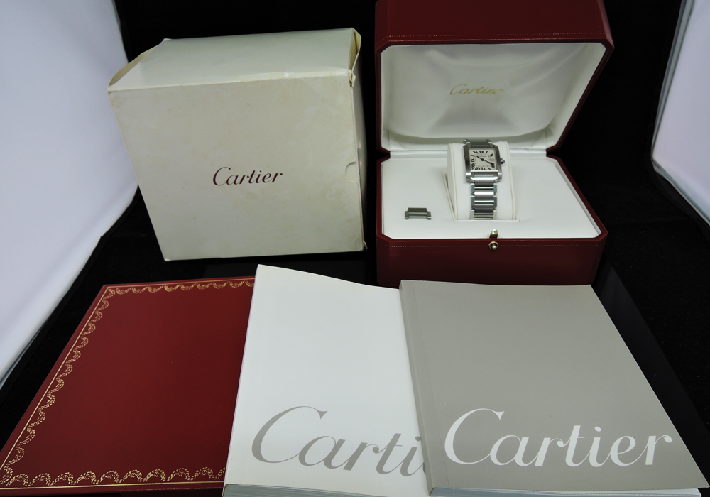 カルティエ Cartier タンクフランセーズMM W51011Q3 SSxSS クオーツ 付属品有 cz2408のイメージ画像